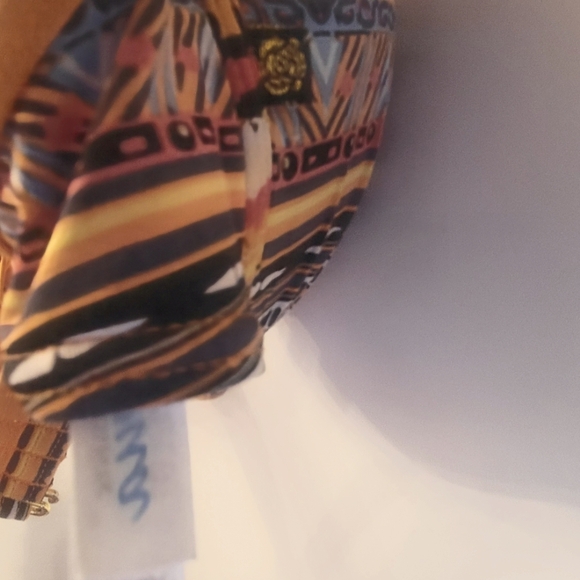 Aqua Rose tribal pattern Pushup t-back Brazilian bottom bikini ๐ size xs - Picture 3 of 4